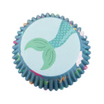 PME Foil Lined Cupcake Cases, Mermaid, Set of 3