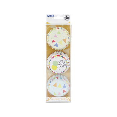 PME Foil Lined Cupcake Cases, Party, Set of 3