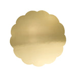 PME Scallop Mirror Cake Card 6in, Gold, Pack of 3