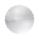 PME Scallop Mirror Cake Card 10in, Silver, Pack of 3