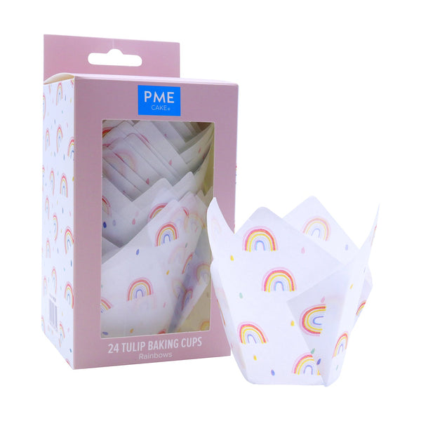 PME Tulip Muffin Cases, Rainbows