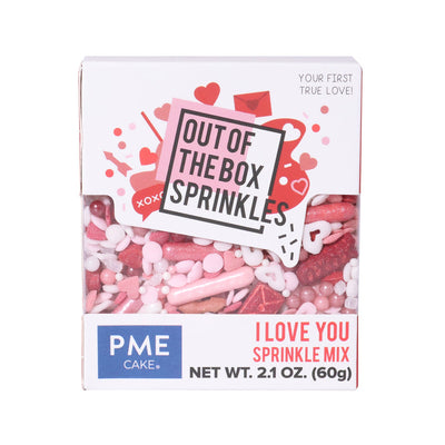 PME  Valentines - I Love You "Out of the Box" Sprinkles , 2.1oz