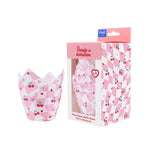 PME Cherry Checkerboard Vintage Tulip Muffin Cases, Pack of 24