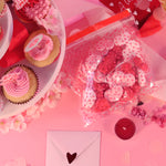 PME Square Valentine’s Day Treat Bags – Love Hearts, Pack of 20
