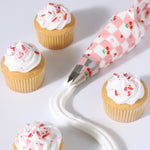 PME Cherry Checkerboard Disposable Icing Piping Bags – 12 in, Pack of 12