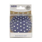 PME Foil Lined Cupcake Cases – Blue Polka Dots, Pack of 30