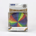 PME Foil-Lined Cupcake Cases – Rainbow Colours, Pack of 30