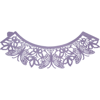 PME Decorative Lace Cupcake Wrappers – Butterfly Mauve, Pack of 12