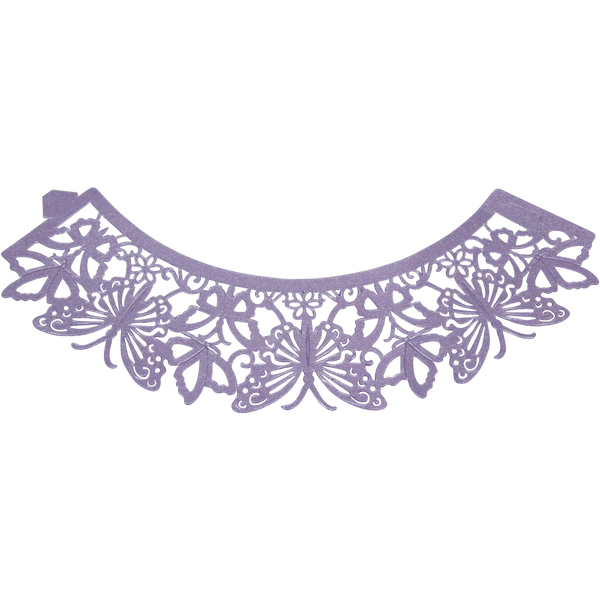 PME Decorative Lace Cupcake Wrappers – Butterfly Mauve, Pack of 12