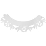 PME Decorative Lace Cupcake Wrappers – Dove White, Pack of 12