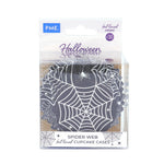 PME Halloween Foil-Lined Cupcake Cases – Spiderwebs, Pack of 30