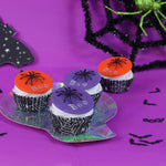 PME Halloween Foil-Lined Cupcake Cases – Spiderwebs, Pack of 30