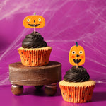 PME Halloween Jack-o’-Lantern Cupcake Cases & Toppers – Set of 48