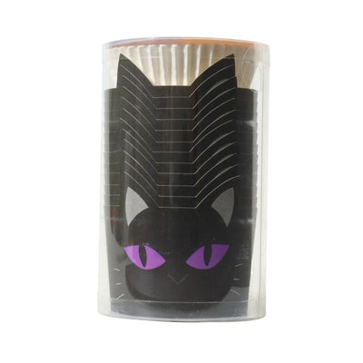 PME Halloween Baking Cups with Cupcake Cases – Black Cat, Set of 12