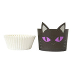 PME Halloween Baking Cups with Cupcake Cases – Black Cat, Set of 12