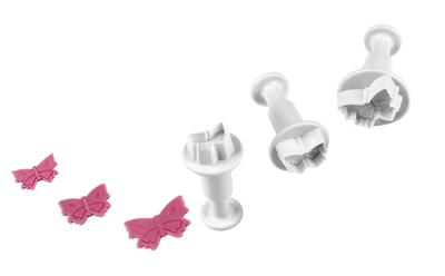 PME Mini Butterfly Plunger Cutters – Small, Medium & Large, Set of 3