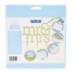 PME Mr & Mrs Modern Cake Topper Cutter – 7.3 × 7.3 in
