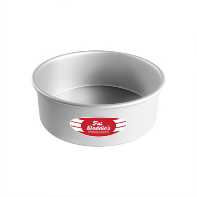 Fat Daddio's Anodized Aluminum Round Cheesecake Pan with Removable Bottom, 8 in x 3 in