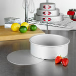 Fat Daddio's Anodized Aluminum Round Cheesecake Pan with Removable Bottom, 8 in x 3 in