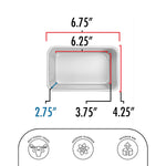 Fat Daddio's Anodized Aluminum Bread Loaf Pan, 6 3/8 in x 3 3/4 in x 2 3/4 in
