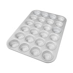 Fat Daddio's Anodized Aluminum Mini Muffin Pan, 24 Cavities, 2 1/8 in Diameter