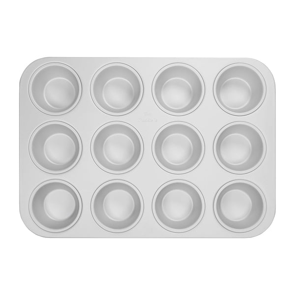 Fat Daddio's Anodized Aluminum Standard Muffin Pan, 12 Cavities, 2 7/8 in Diameter