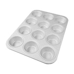 Fat Daddio's Anodized Aluminum Standard Muffin Pan, 12 Cavities, 2 7/8 in Diameter