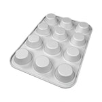 Fat Daddio's Anodized Aluminum Standard Muffin Pan, 12 Cavities, 2 7/8 in Diameter