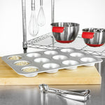 Fat Daddio's Anodized Aluminum Standard Muffin Pan, 12 Cavities, 2 7/8 in Diameter