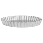 Fat Daddio's Anodized Aluminum Fluted Tart Pan with Removable Bottom, 8 in x 1 in