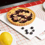 Fat Daddio's Anodized Aluminum Fluted Tart Pan with Removable Bottom, 8 in x 1 in