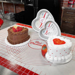 Fat Daddio's Anodized Aluminum Heart Shaped Cake Pan, 8 in x 3 in