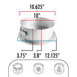 Fat Daddio's Anodized Aluminum Round Springform Pan, 10 in x 3 in