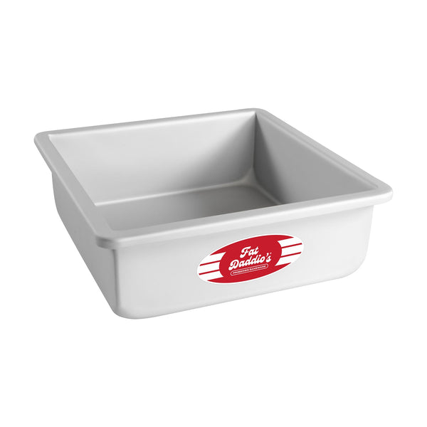 Fat Daddio's Anodized Aluminum Square Cake Pan, 8 in x 8 in x 3 in