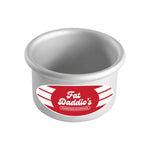 Fat Daddio’s Anodized Aluminum Round Solid Bottom Cake Pan, 4 x 2 Inch