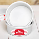Fat Daddio’s Anodized Aluminum Round Solid Bottom Cake Pan, 4 x 2 Inch