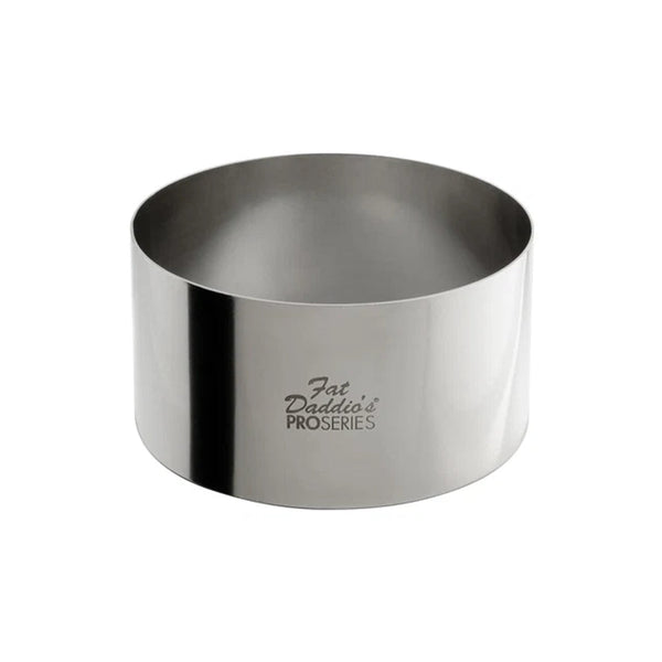 Fat Daddio's Stainless Steel Round Cake & Pastry Ring, 4 in x 2 in