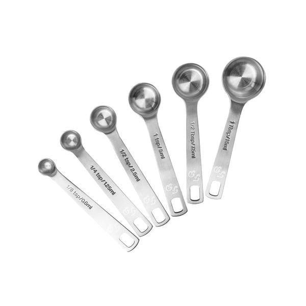 Fat Daddio's Stainless Steel Measuring Spoons, Set of 6