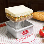 Fat Daddio's Anodized Aluminum Square Cheesecake Pan with Removable Bottom, 9 in x 9 in x 3 in