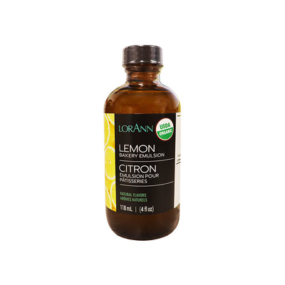 LorAnn Oils Organic Lemon Bakery Emulsion – 4 oz