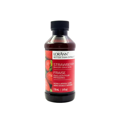 LorAnn Oils Strawberry, No Added Color Bakery Emulsion – 4 oz