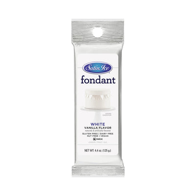 Satin Ice White Vanilla Fondant 4.4oz - Packet