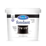 Satin Ice Black Vanilla Fondant 2lb - Pail