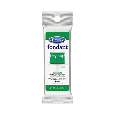 Satin Ice Green Vanilla Fondant 4.4oz - Packet