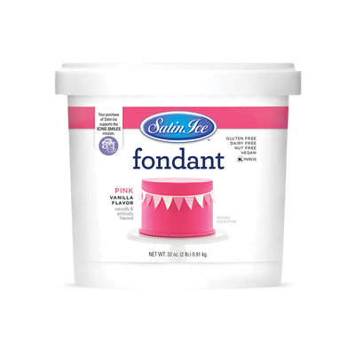 Satin Ice Pink Vanilla Fondant 2lb - Pail