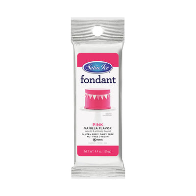 Satin Ice Pink Vanilla Fondant 4.4oz - Packet
