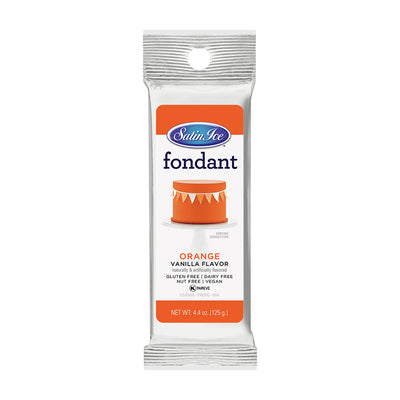 Satin Ice Orange Vanilla Fondant 4.4oz - Packet