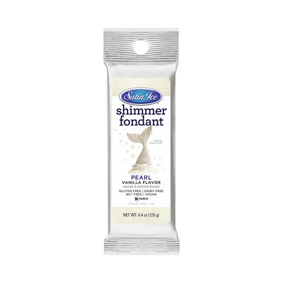Satin Ice Pearl Shimmer Vanilla Fondant 4.4oz - Packet