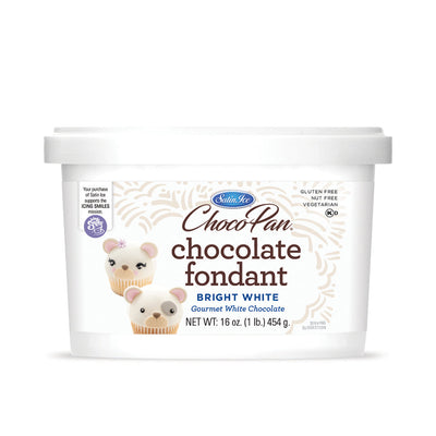Satin Ice Bright White CP Chocolate Fondant 1lb - Pail