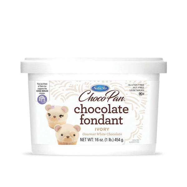 Satin Ice Ivory CP Chocolate Fondant 1lb - Pail